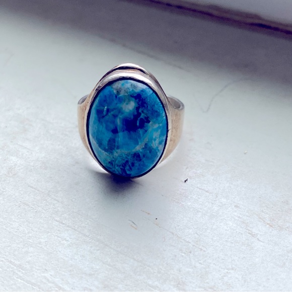 Sterling and stone ring - Picture 3 of 15